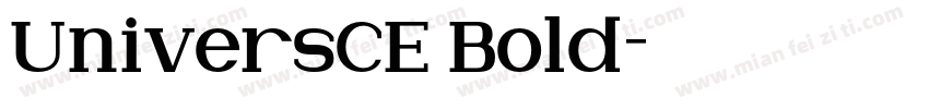 UniversCE Bold字体转换
